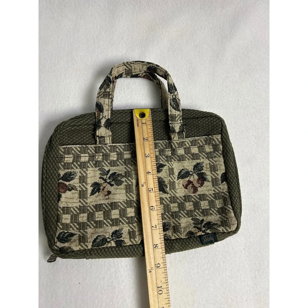 Cottagecore Gregg USA XL Olive Green Tapestry Fruit Bible Cover Organizer Bag
